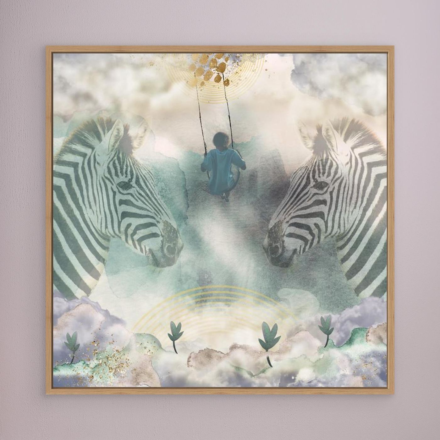 Cosmic Swing - Canvas Art Print