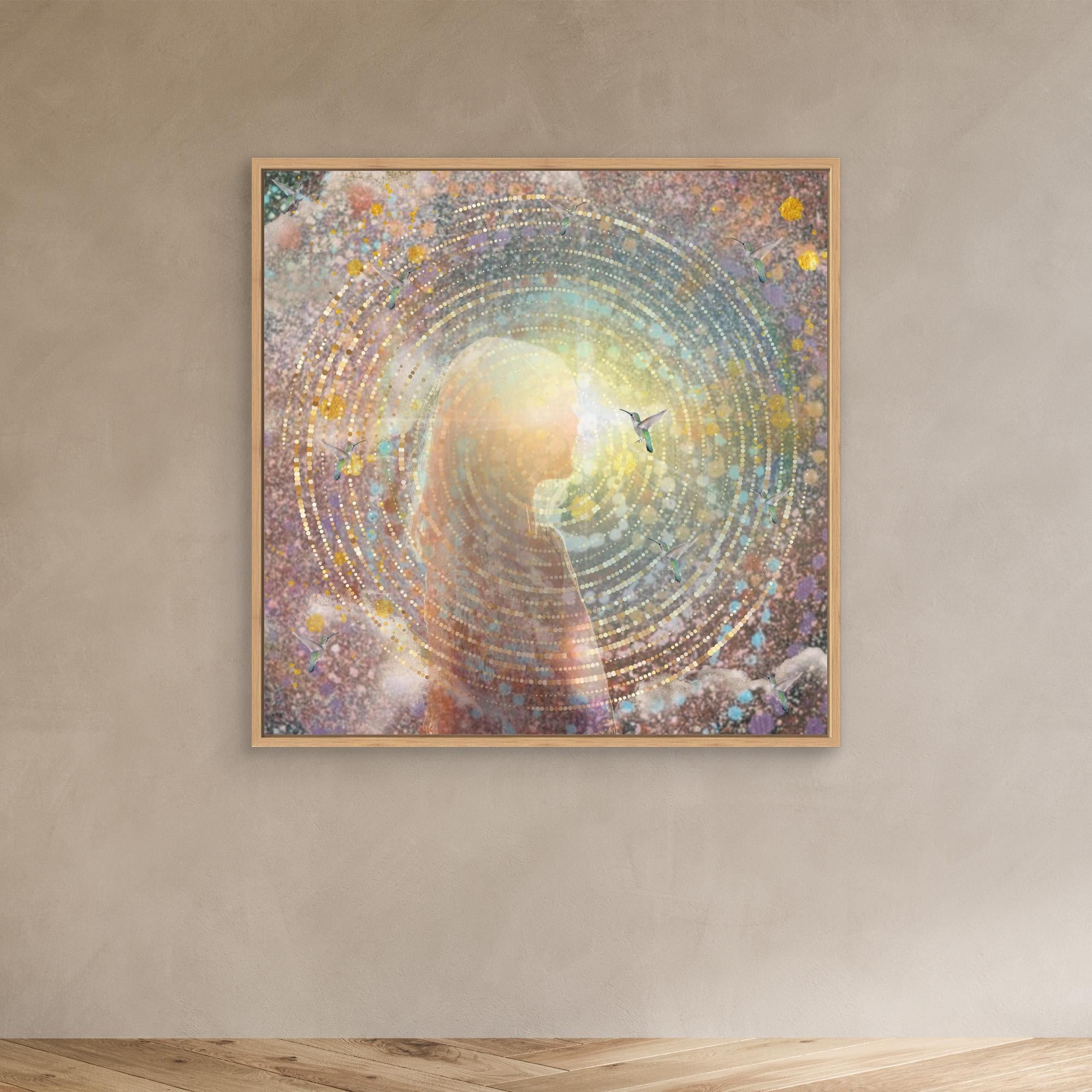 Hummingbird Medicine - canvas art print