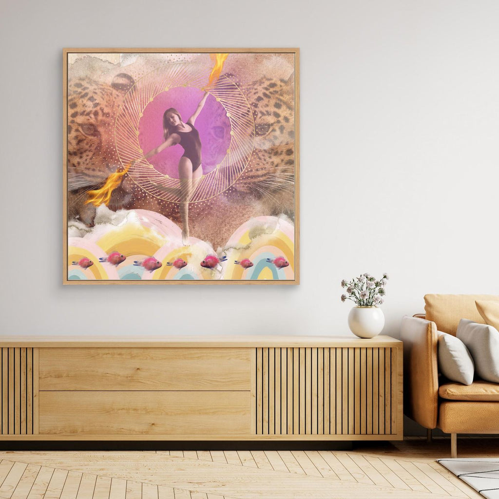Rainbow Girl - canvas art print