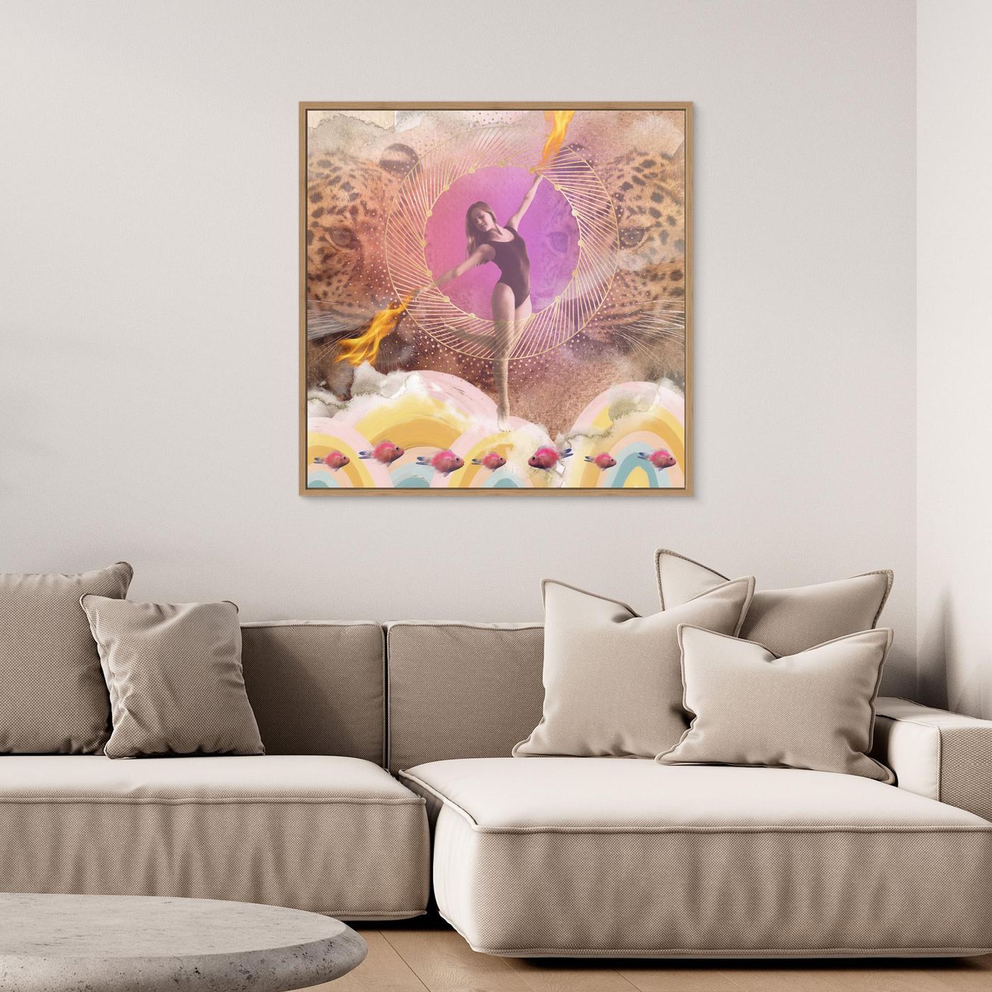 Rainbow Girl - canvas art print