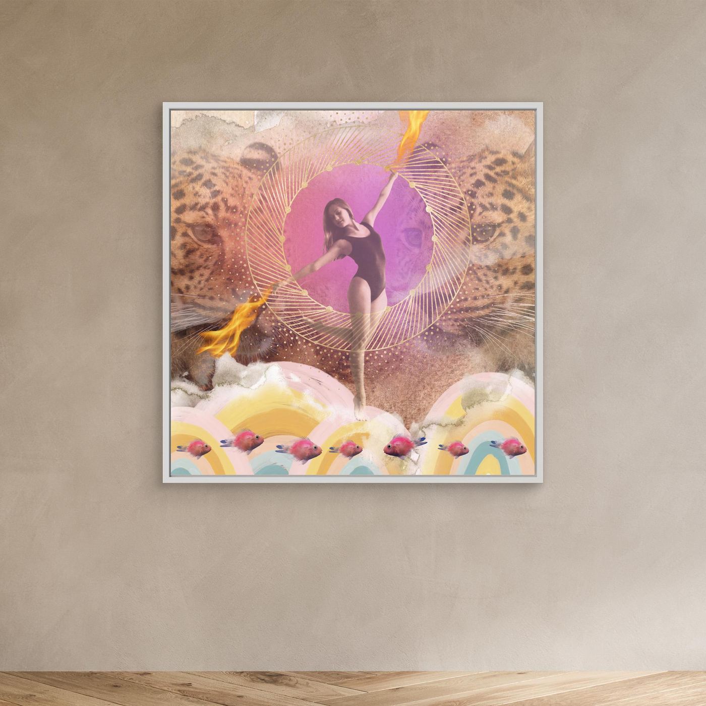 Rainbow Girl - canvas art print