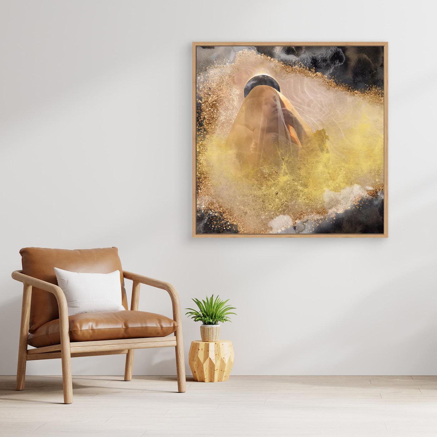 Black Madonna - canvas art print