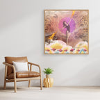 Rainbow Girl - canvas art print