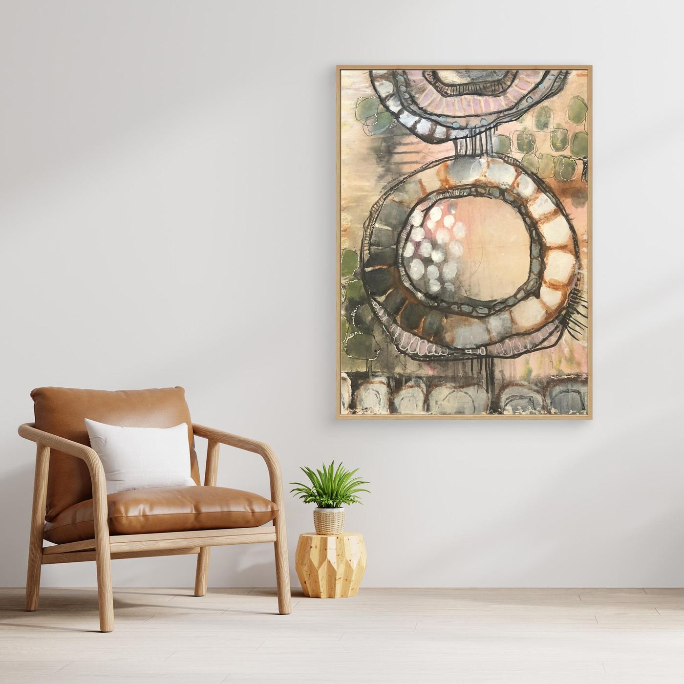 Earth Map  - Canvas Art Print