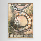 Earth Map  - Canvas Art Print