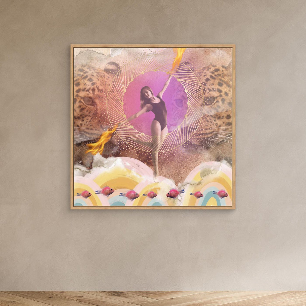 Rainbow Girl - canvas art print