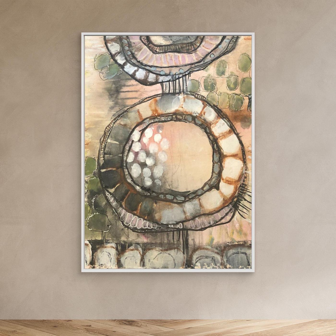 Earth Map  - Canvas Art Print