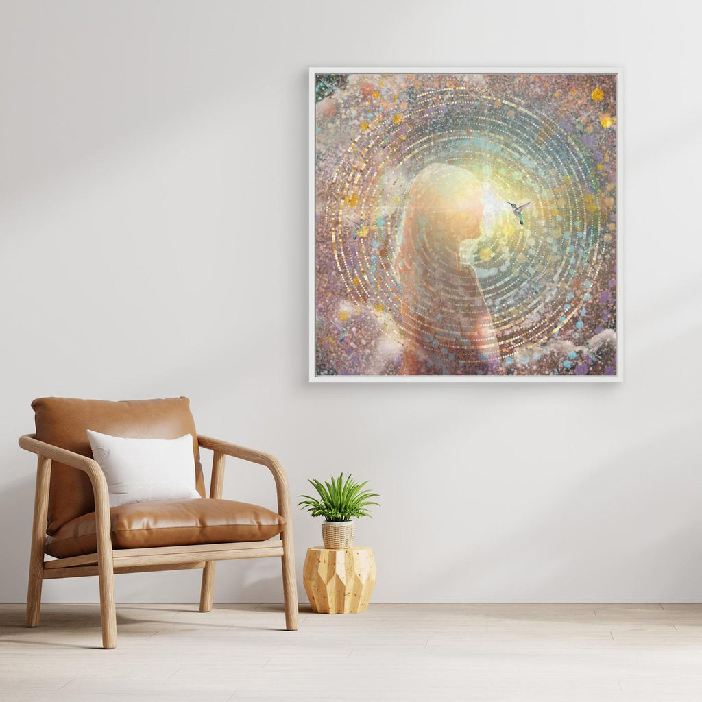 Hummingbird Medicine - canvas art print - Copy